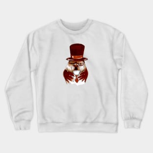 Tea Time with House Sparrow Crewneck Sweatshirt